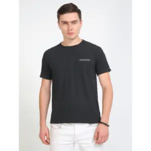 Caslay Sustainable Crew Neck T-Shirt - Charcoal Melange