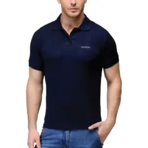 6 Degree Men's Polo Navy Blue T-Shirt